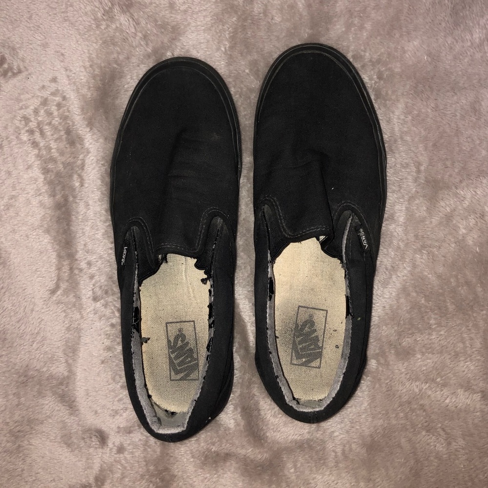 Men’s Black Slip Ons Vans Shoes